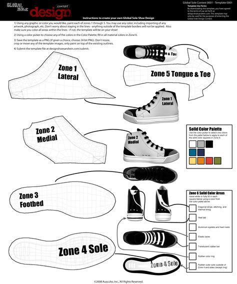 free sneaker design template.